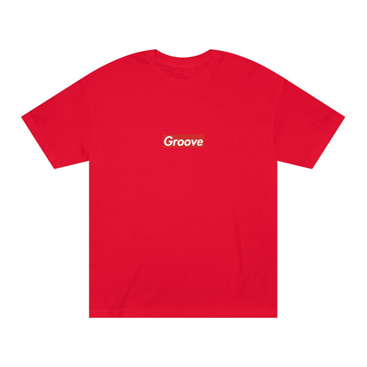 Groove Box Logo Unisex Red Tee SS25 - Groove Montreal